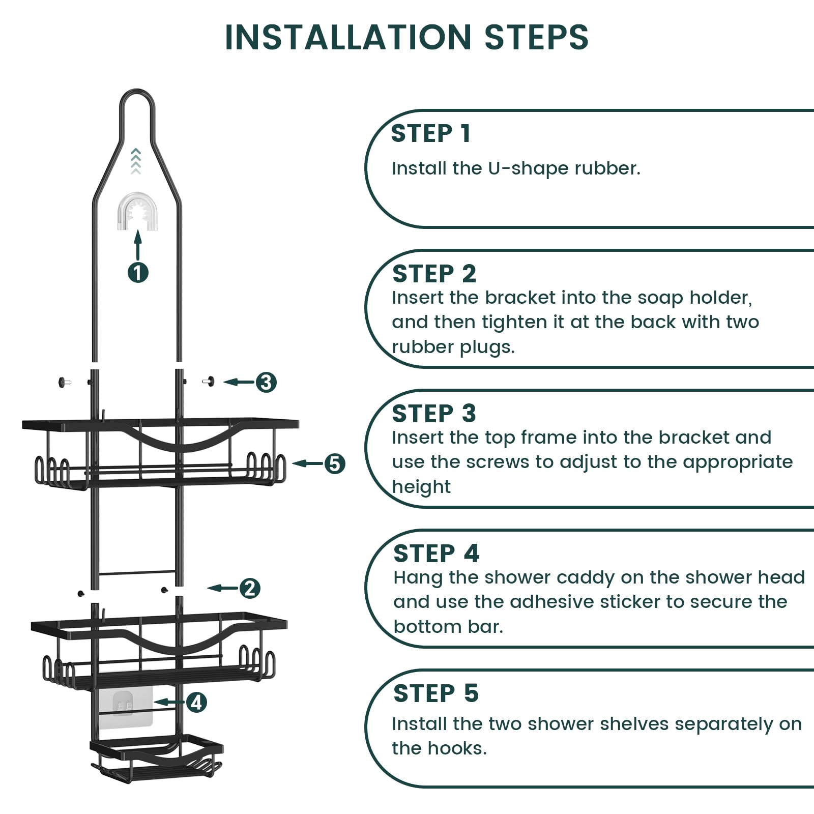 REINHARDT fast-drain design prevents water buildup in the rack