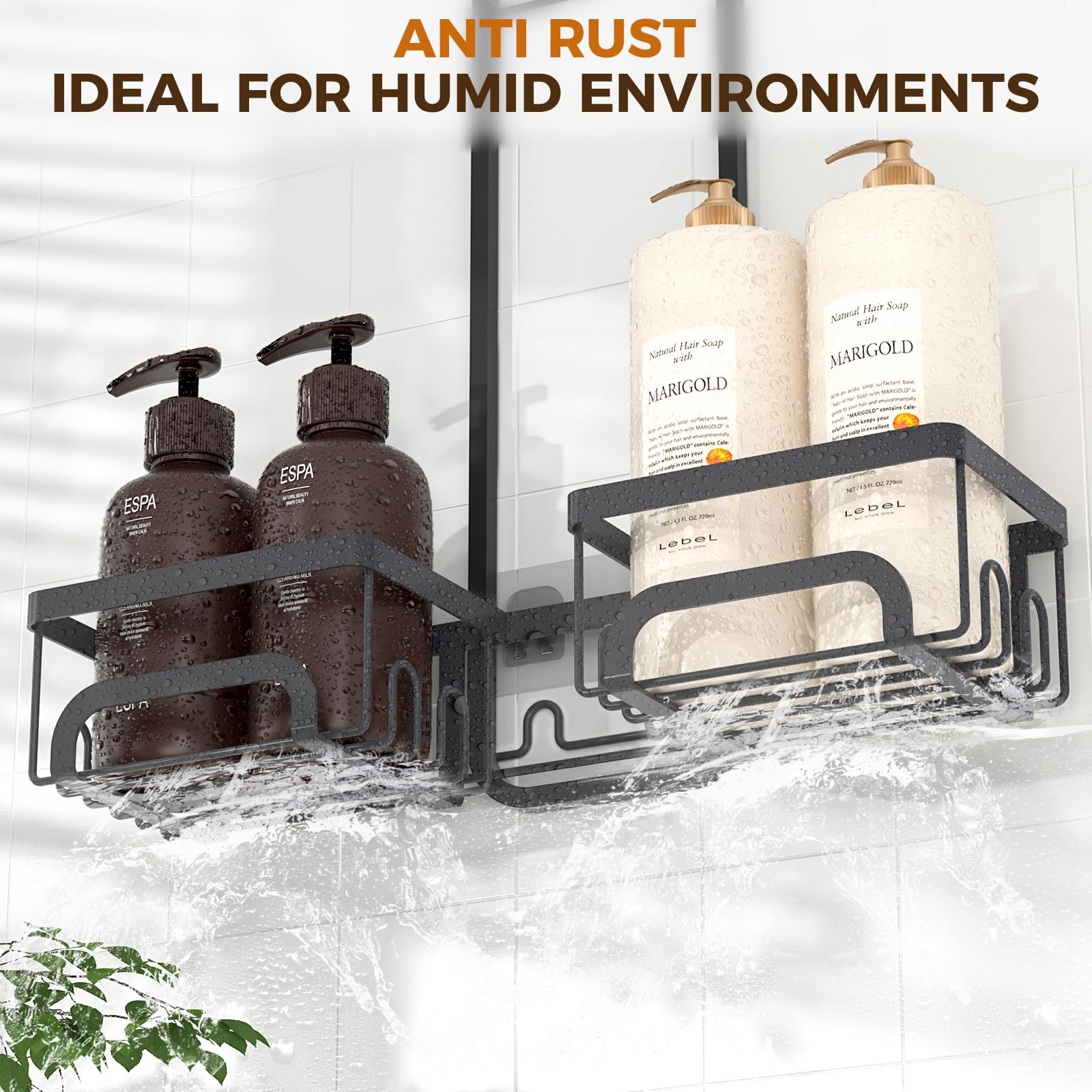 REINHARDT shower caddy soap holder keeps bars dry