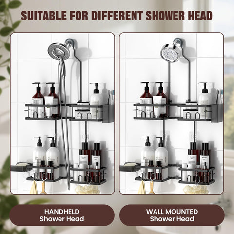 REINHARDT tool-free installation demonstrates no-drill setup on a showerhead.