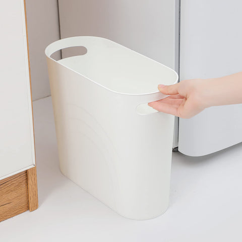 rejomiik 3.5-gallon waste basket with built-in handles for easy transport