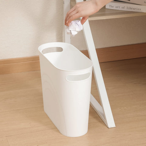 rejomiik compact dimensions trash can with 10.63 inch height for small rooms