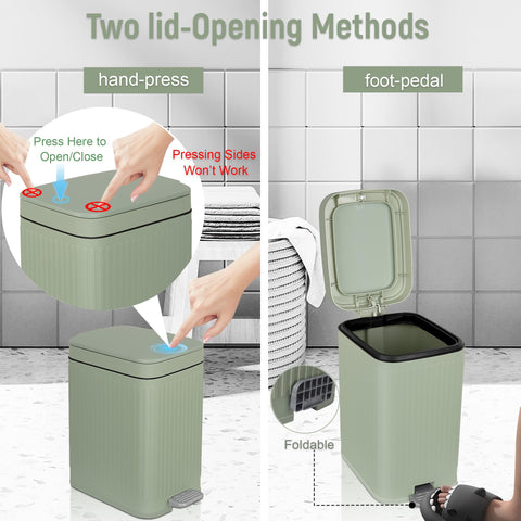rejomiik hidden bag ring design keeps liners secure during bag changes