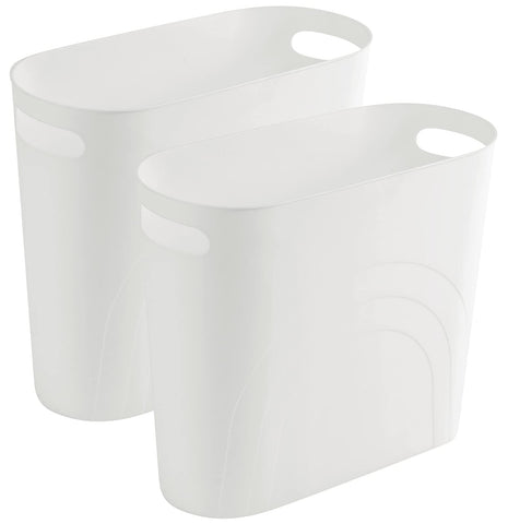 rejomiik small trash can with slim profile for tight spaces, ideal under-sink organization