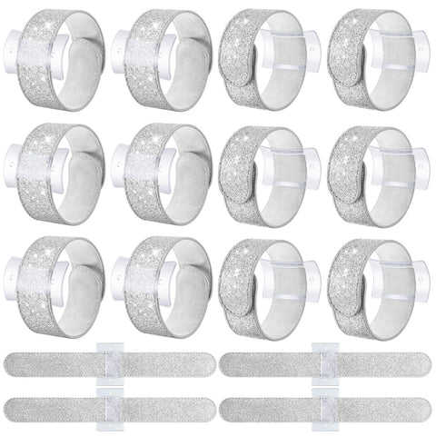 Relaxgiant corsage wristlet band in silver, ideal for coordinating wedding outfits.