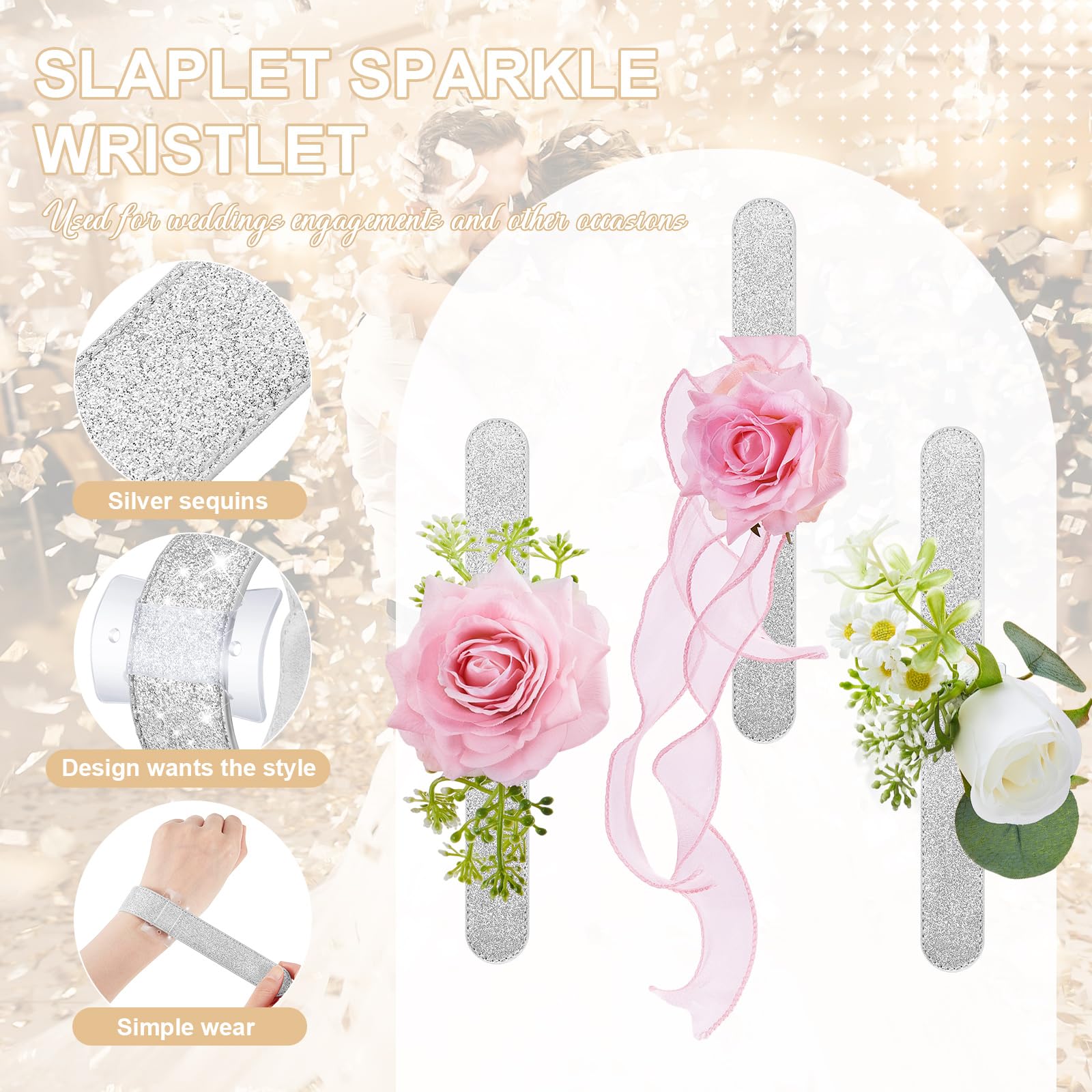Relaxgiant DIY wrist corsage base, customize with your own flowers.