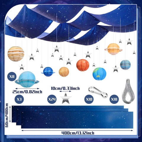 Relaxgiant space lanterns illuminate the scene with soft festive glow