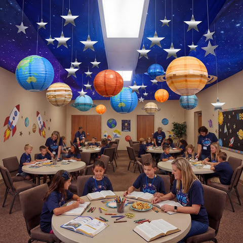 Relaxgiant three dimensional banner setup brings the cosmos to life in classrooms