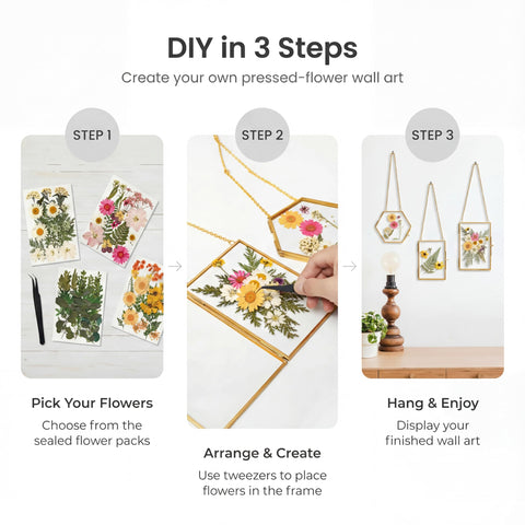 Relaxing Garden layout stickers assist in creating balanced floral designs.