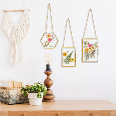 Relaxing Garden minimalist metal frame highlighting airy botanical art.