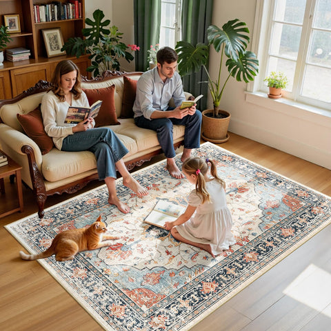 RELEANY soft pile rug delivers cozy underfoot comfort for daily living