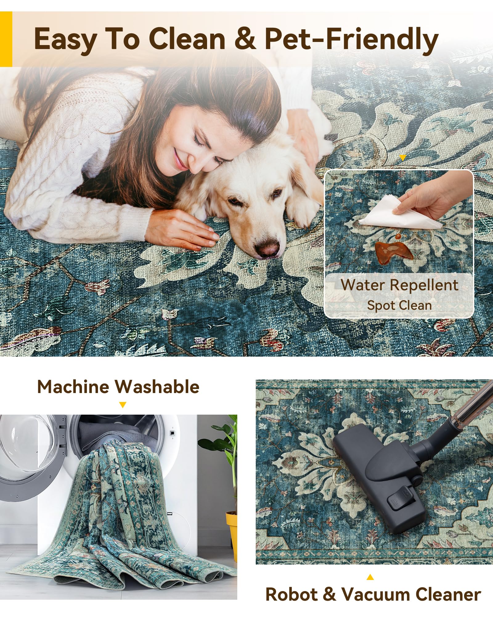 RELEANY distressed floral pattern brings timeless style