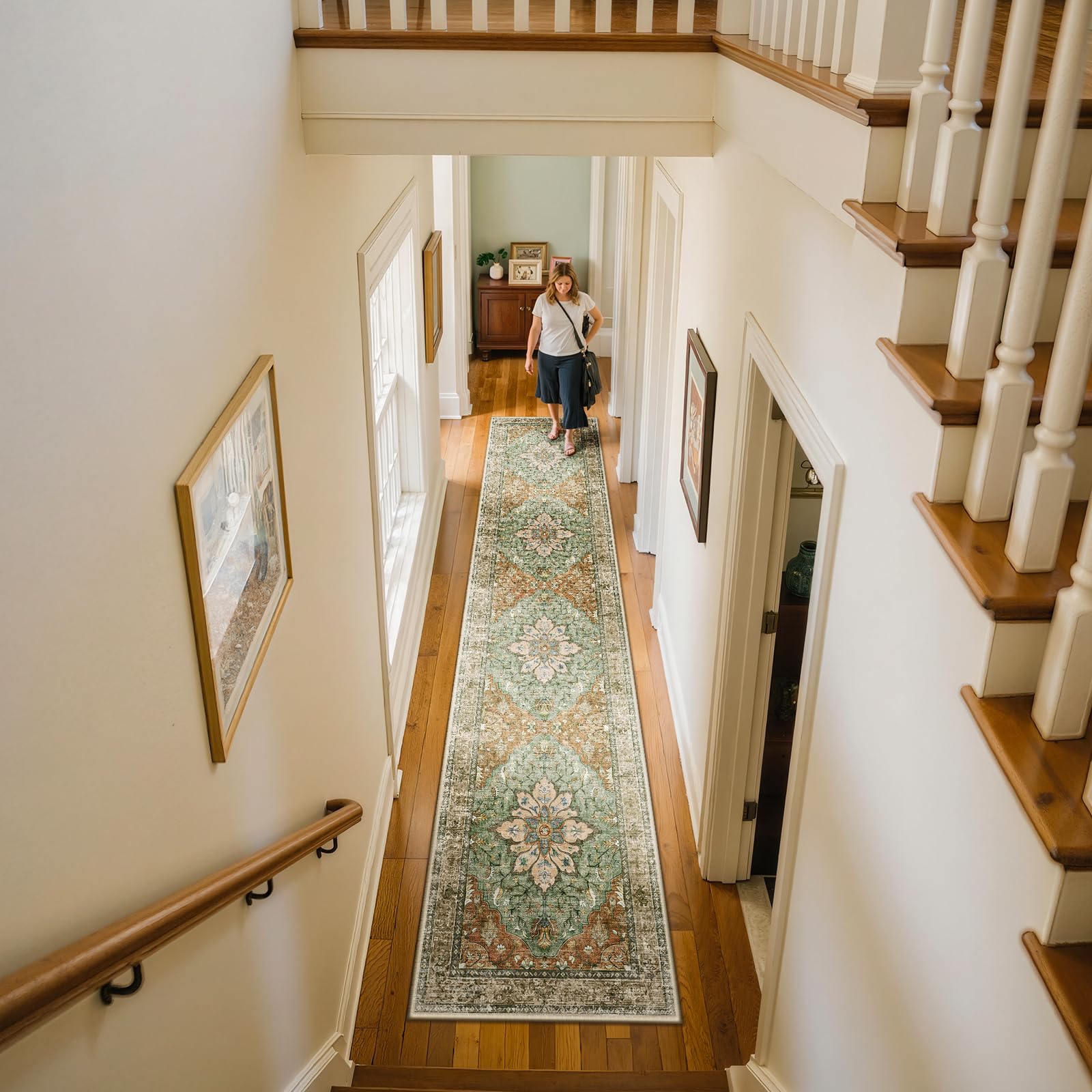 RELEANY kitchen hall rug suits busy spaces with soft comfort.