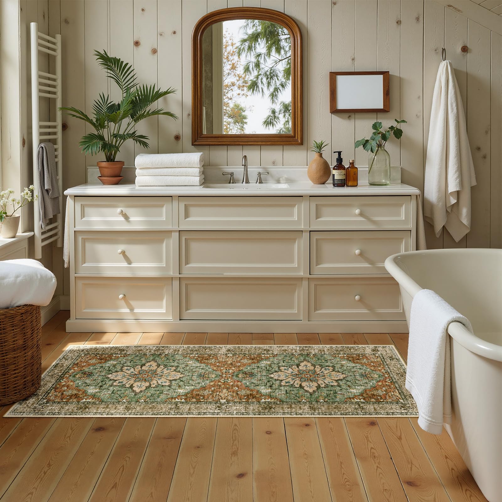 RELEANY low-pile rug feels soft underfoot in hallways
