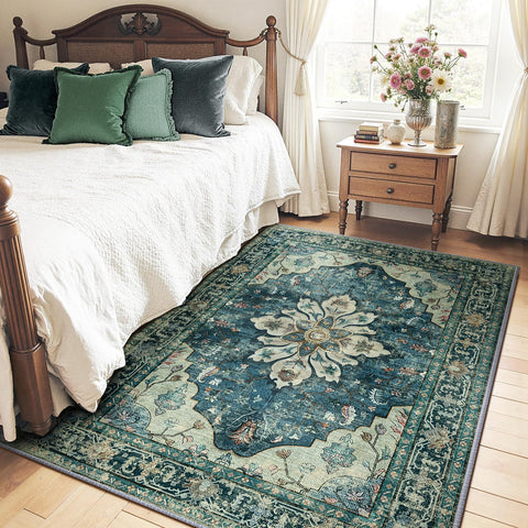 RELEANY non-slip backing keeps the rug firmly in place
