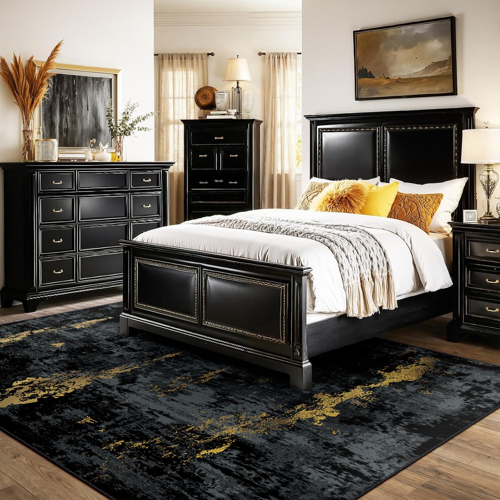 RELEANY rug showing non-slip backing for secure placement