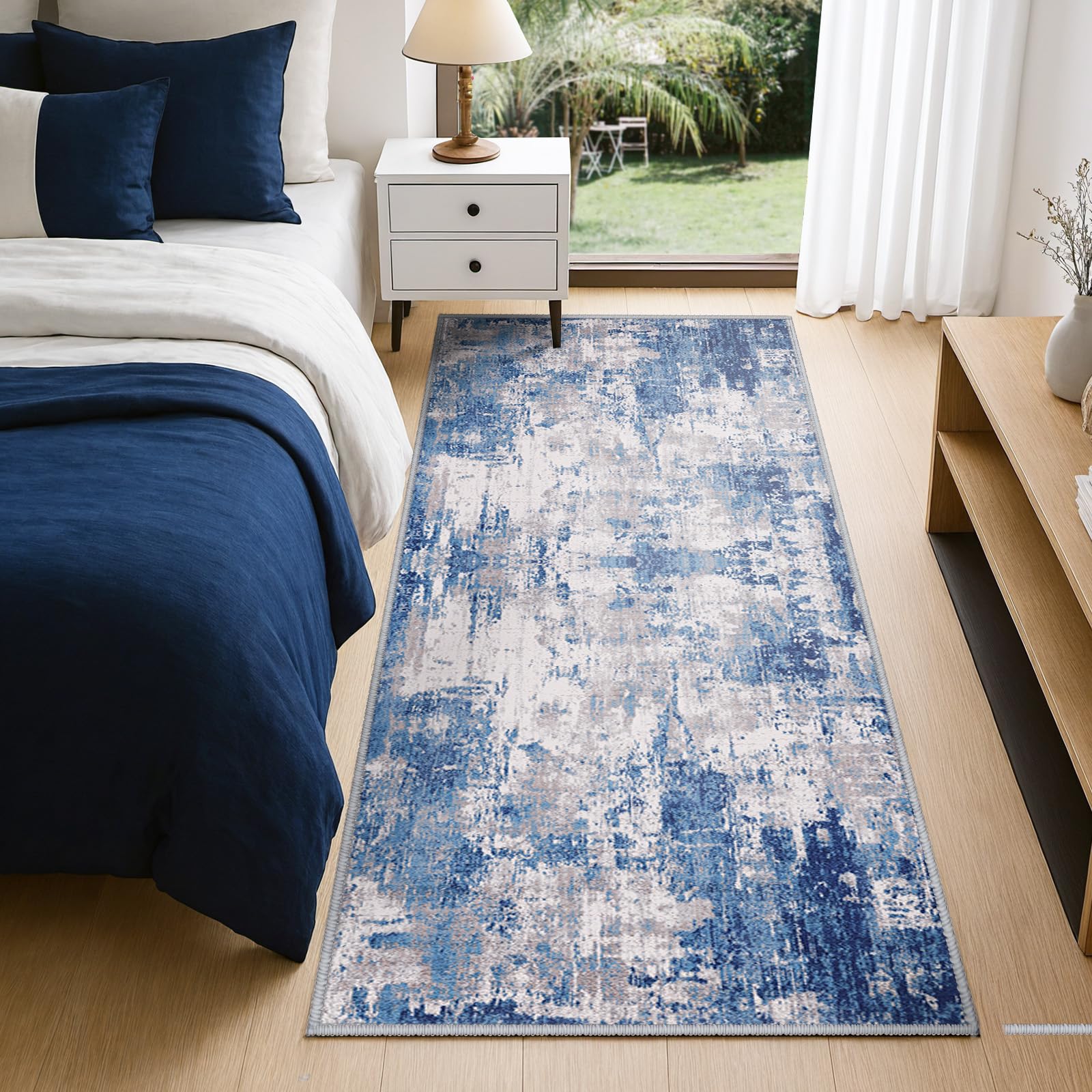 RELEANY non-slip backing provides secure placement on smooth floors.