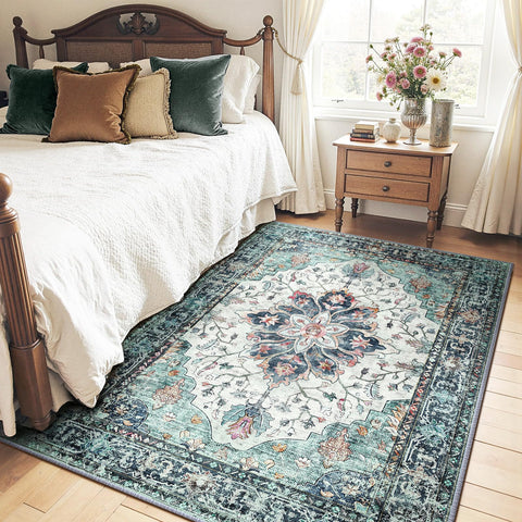 RELEANY non-slip backing helps the rug stay securely in place.