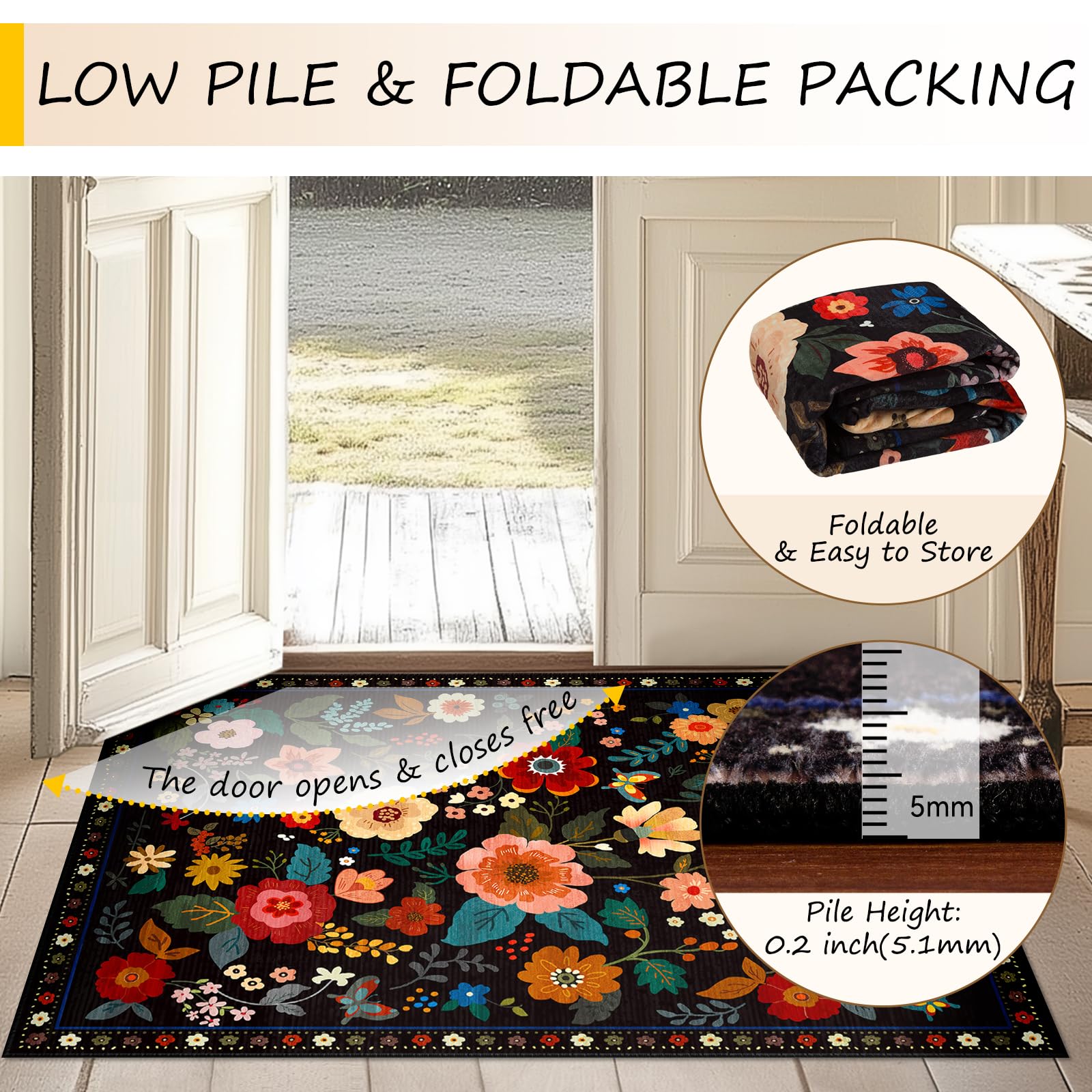 RELEANY Pets-Friendly Rug resists staining and shedding for busy homes