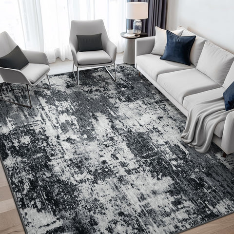 Non-slip backing on RELEANY rug providing secure placement on floors