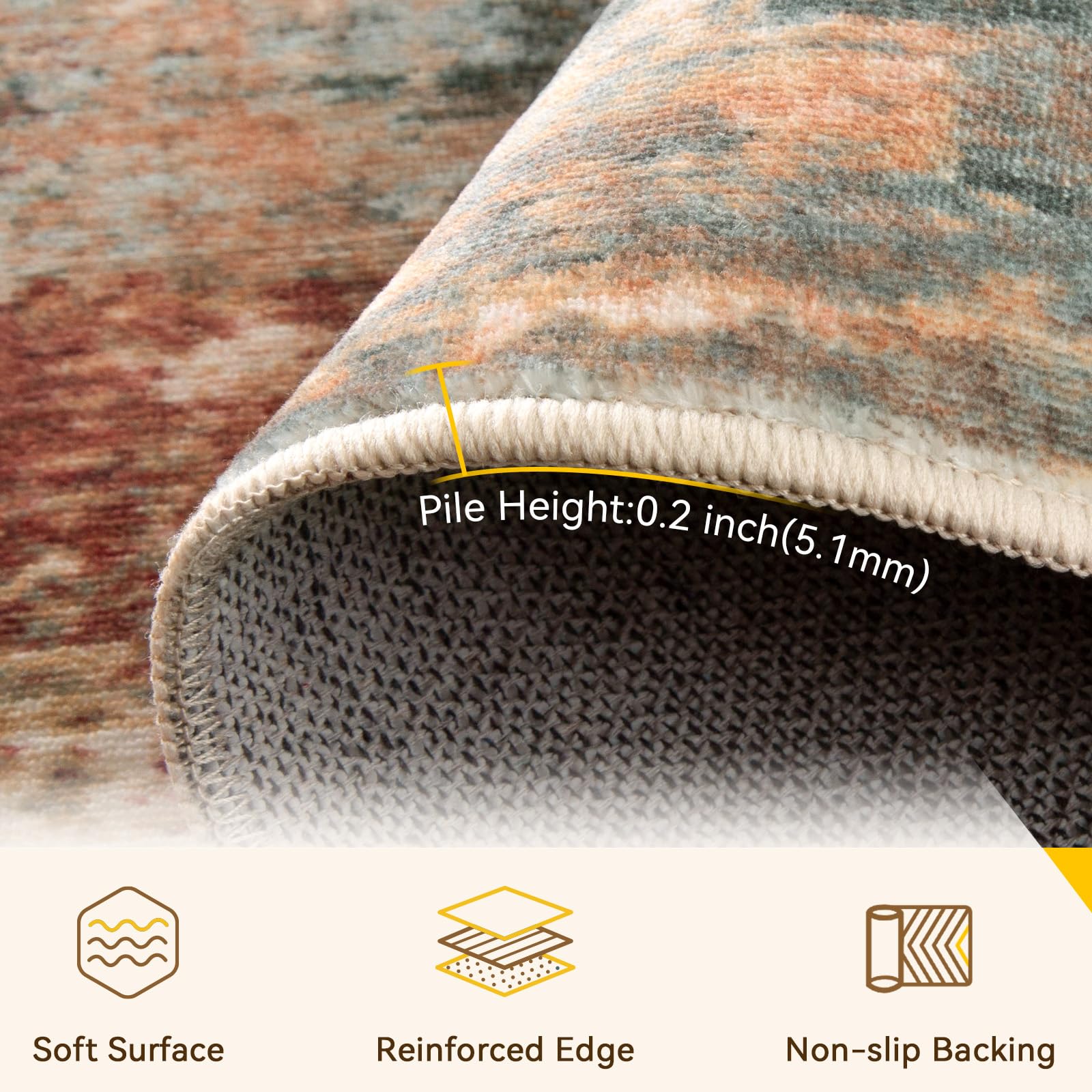 RELEANY silk-like luster surface feels premium underfoot.