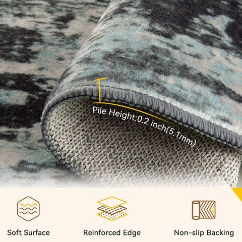 RELEANY soft low-pile texture offers barefoot-friendly comfort