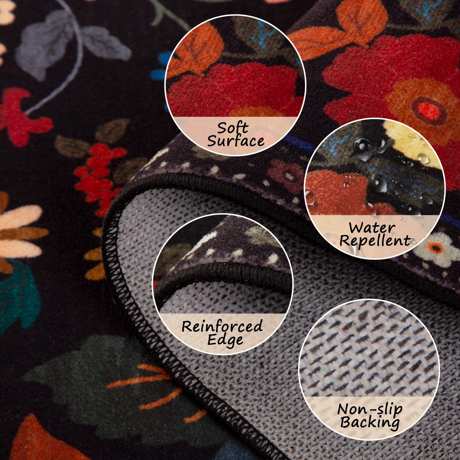 RELEANY Soft Polyester Rug offers warm, plush feel in high-traffic areas