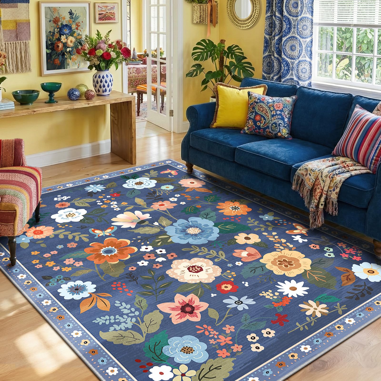 RELEANY soft-polyester texture provides comfortable underfoot in high-traffic areas