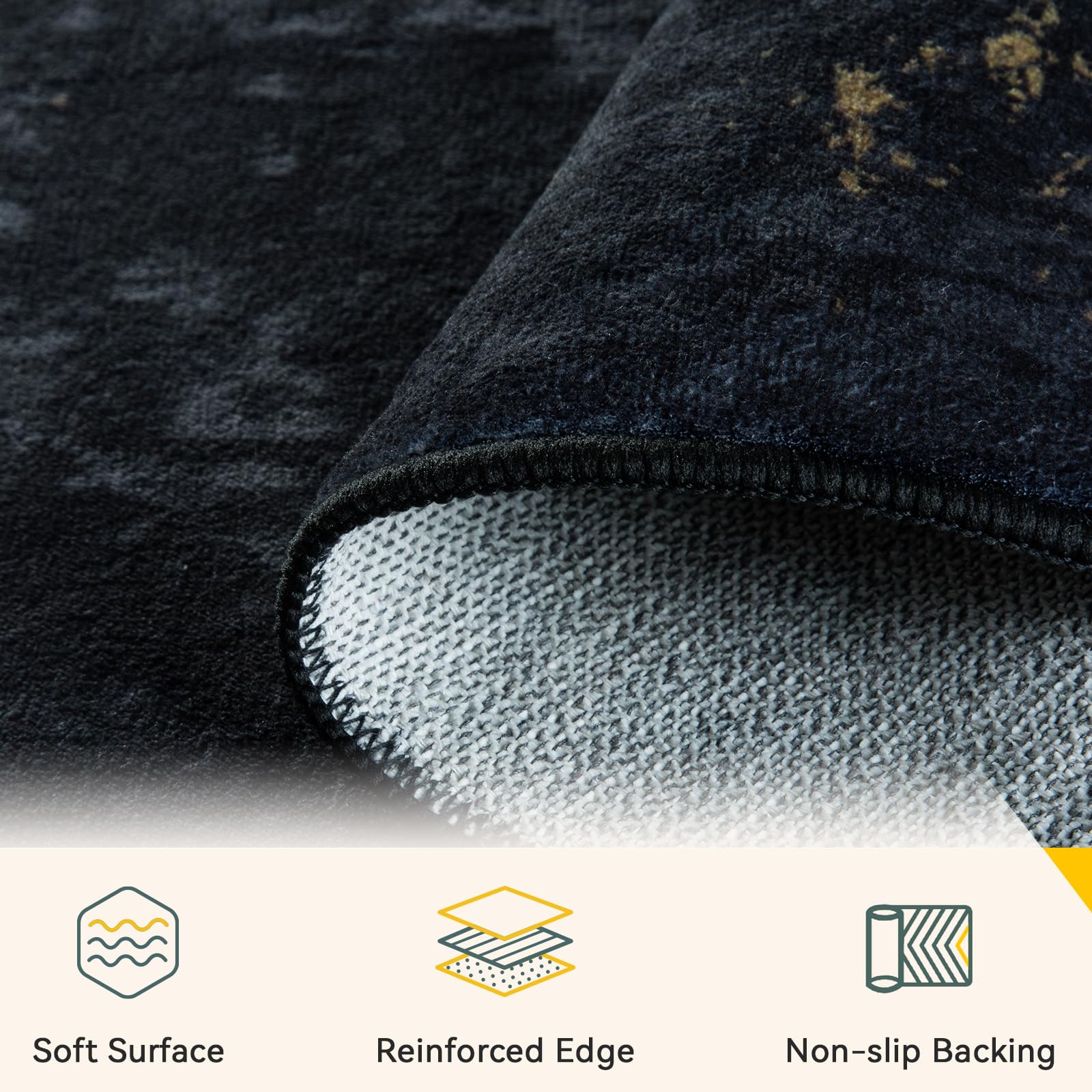 RELEANY soft silk-like finish provides gentle underfoot comfort