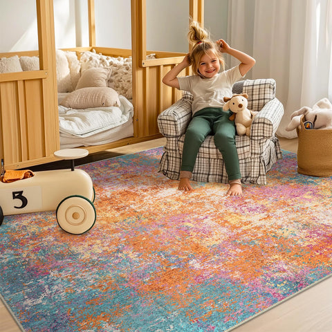 RELEANY Soft texture rug delivering silk-like feel underfoot
