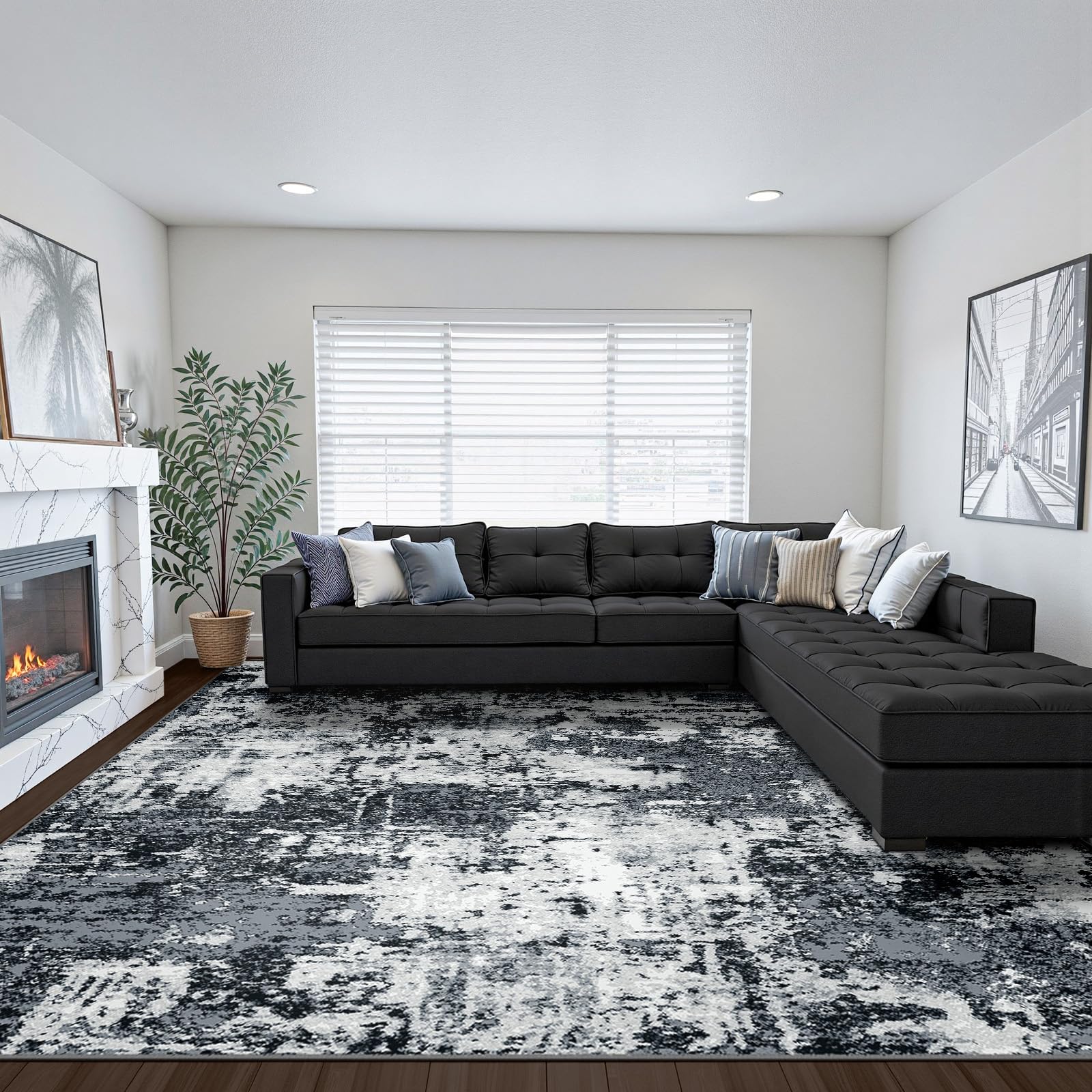 RELEANY versatile rug suitable for living rooms, bedrooms, entryways and more.