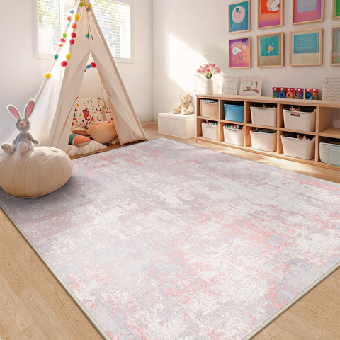 RELEANY living room layout with this rug enhances color and energy