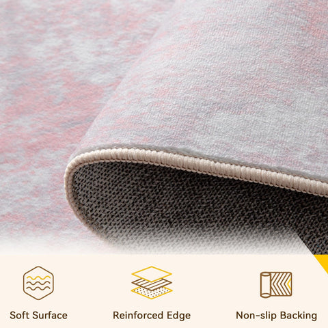 RELEANY rug with non-slip back helps keep the rug in place