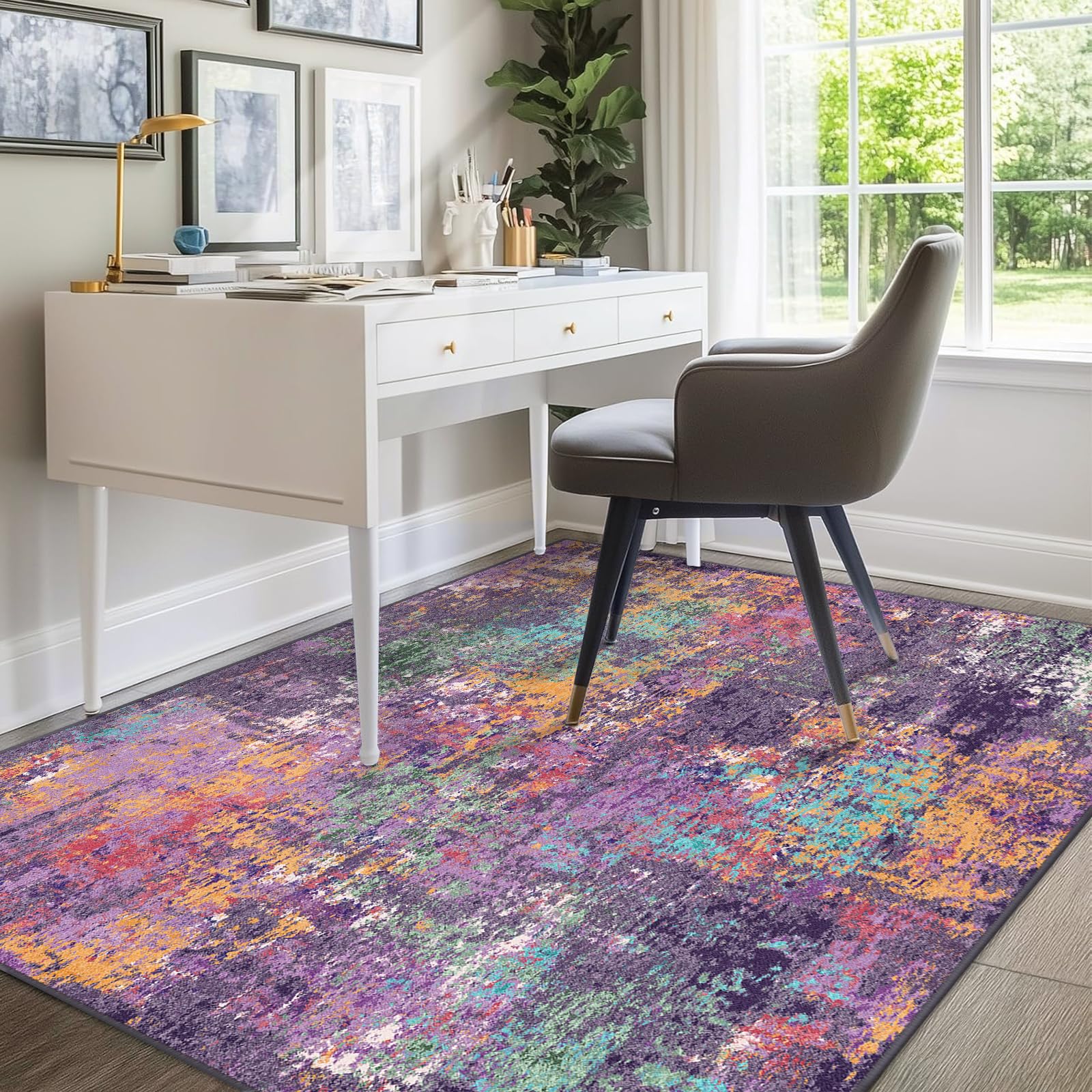 RELEANY rug in thin design packaging for simple storage