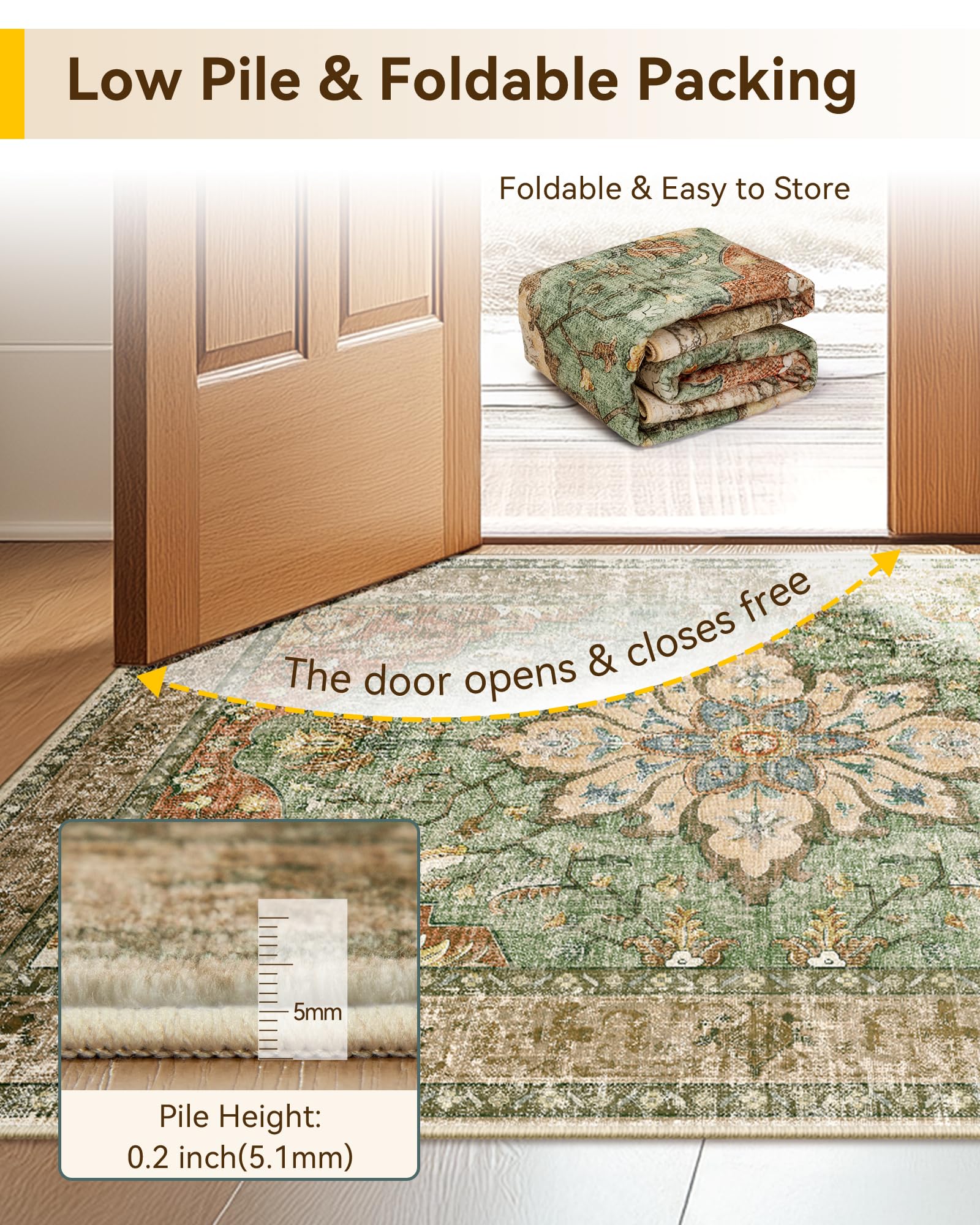 RELEANY water-repellent surface resists light spills for easy cleanup.
