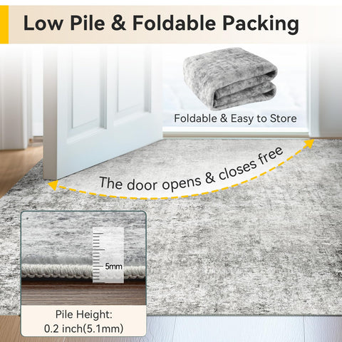 RELEANY slim design fits behind doors and under furniture with ease.