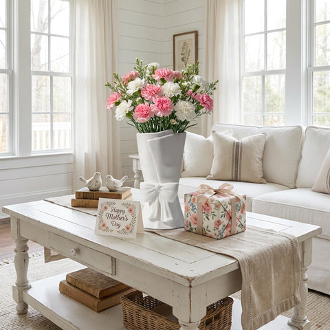 Relexome versatile vase for weddings, bridal showers, or baby showers.