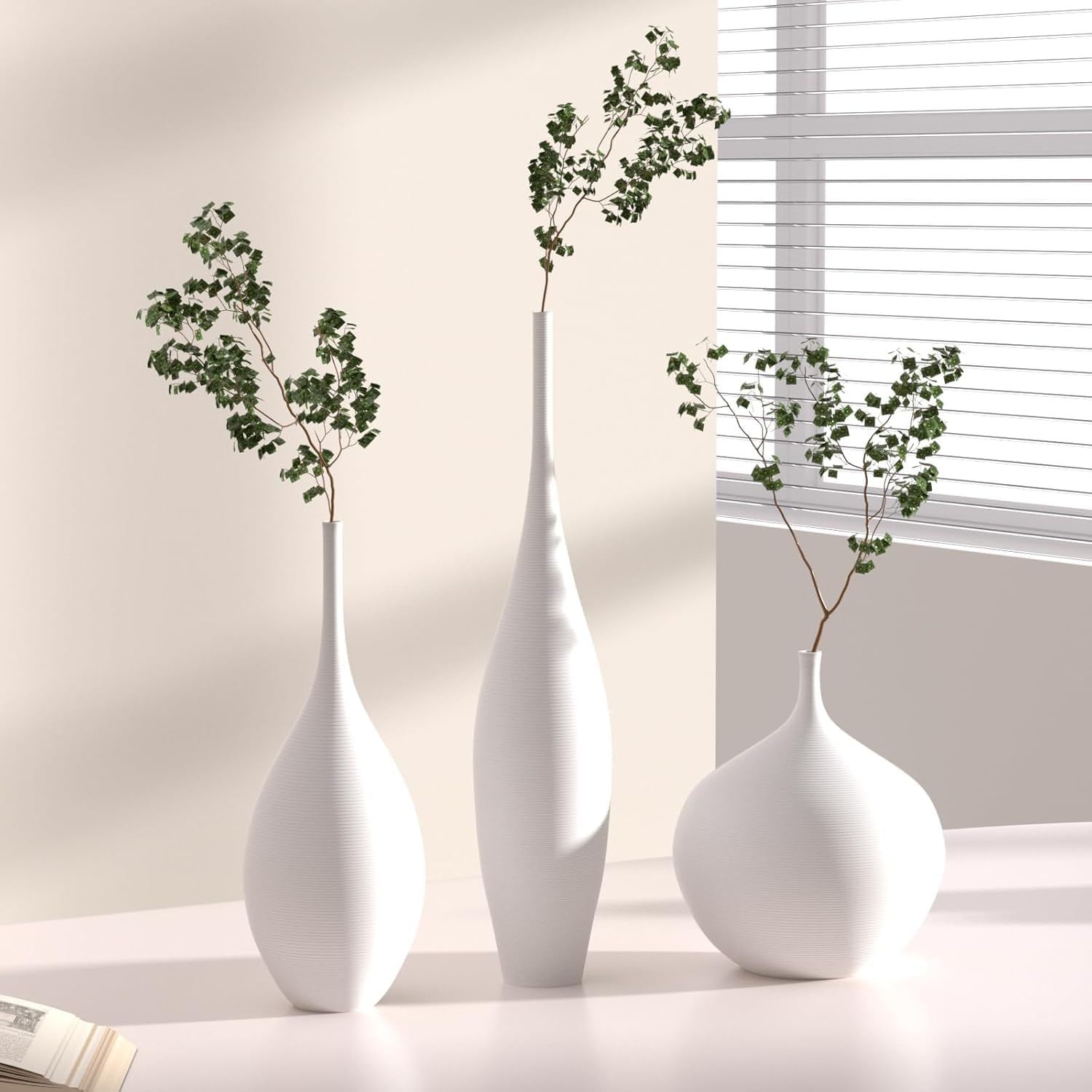 Relexome vase closeup texture shows frosted porcelain finish.