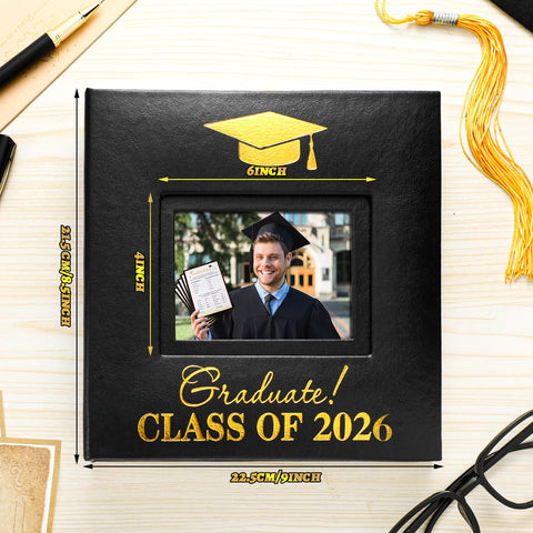 ReliThick faux leather cover provides durable protection for memories