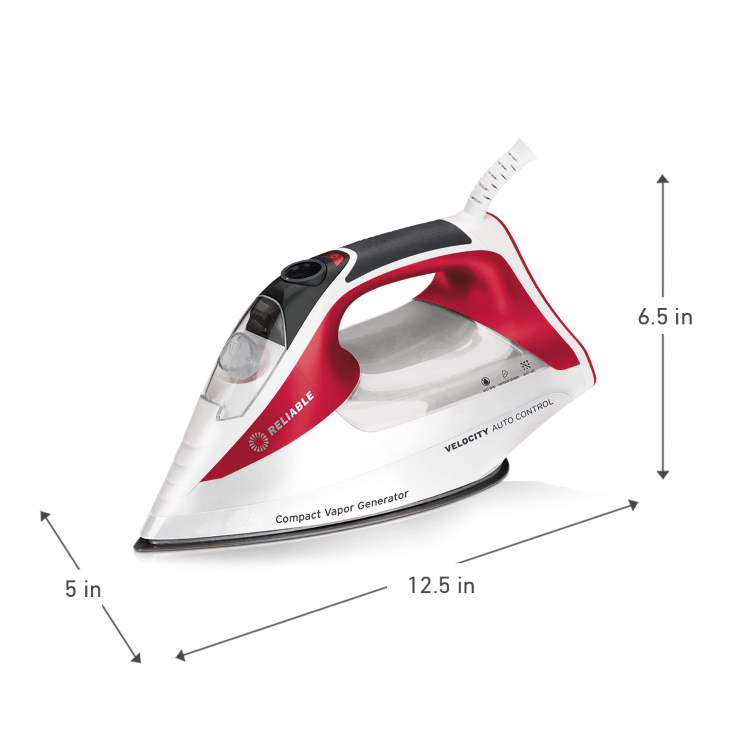 Reliable Velocity 270IR ironing on fabric showing precise temperature control