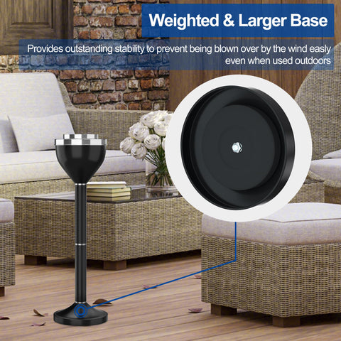 RELIANCER large capacity ashtray holds up to 50 butts