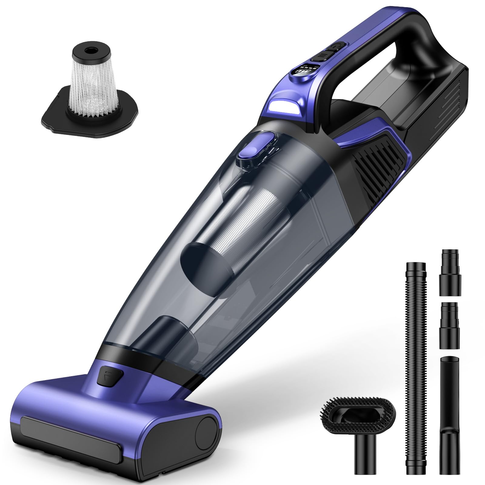 RELIDOL VC038S LED light illuminating dark corners for thorough cleaning