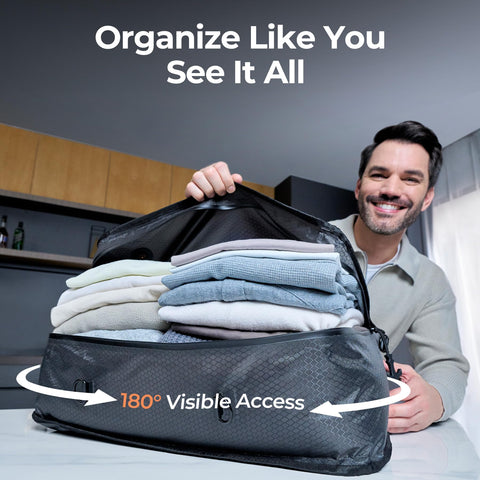 Relime Apex see-through window helps locate items in seconds.