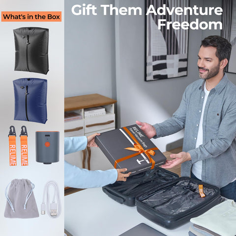 Relime set fits backpacks and suitcases for flexible packing.