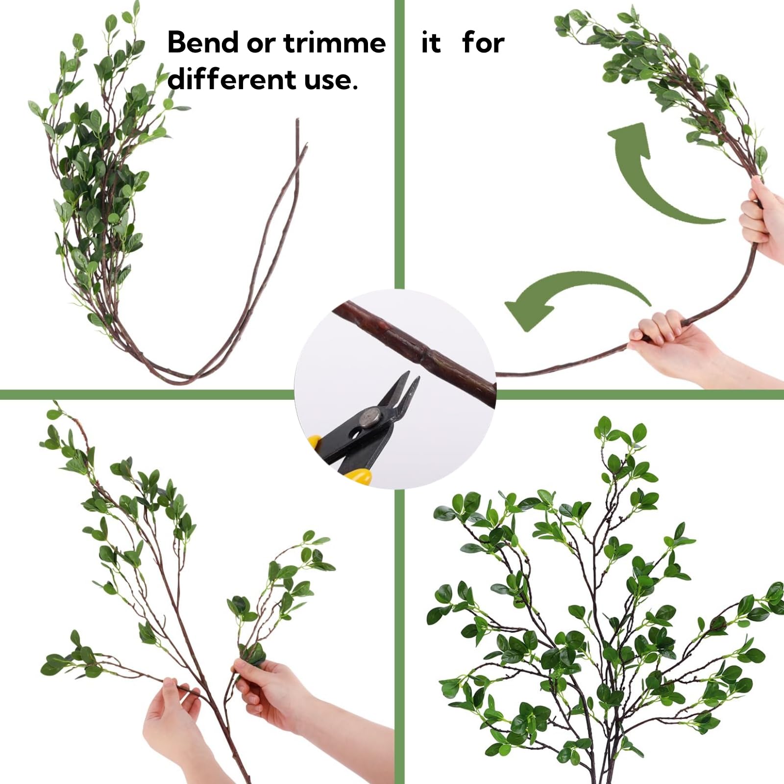 Relxhmft realistic branch texture adds vivid lifelike greenery to spaces
