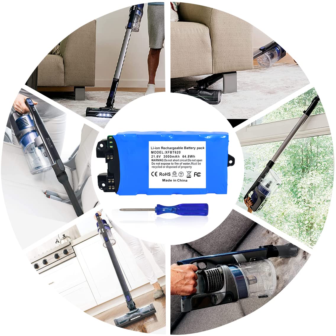 Remate easy-install screwdriver included for quick replacement