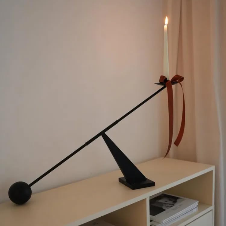 Remenna modern candlestick elevates home decor with refined presence