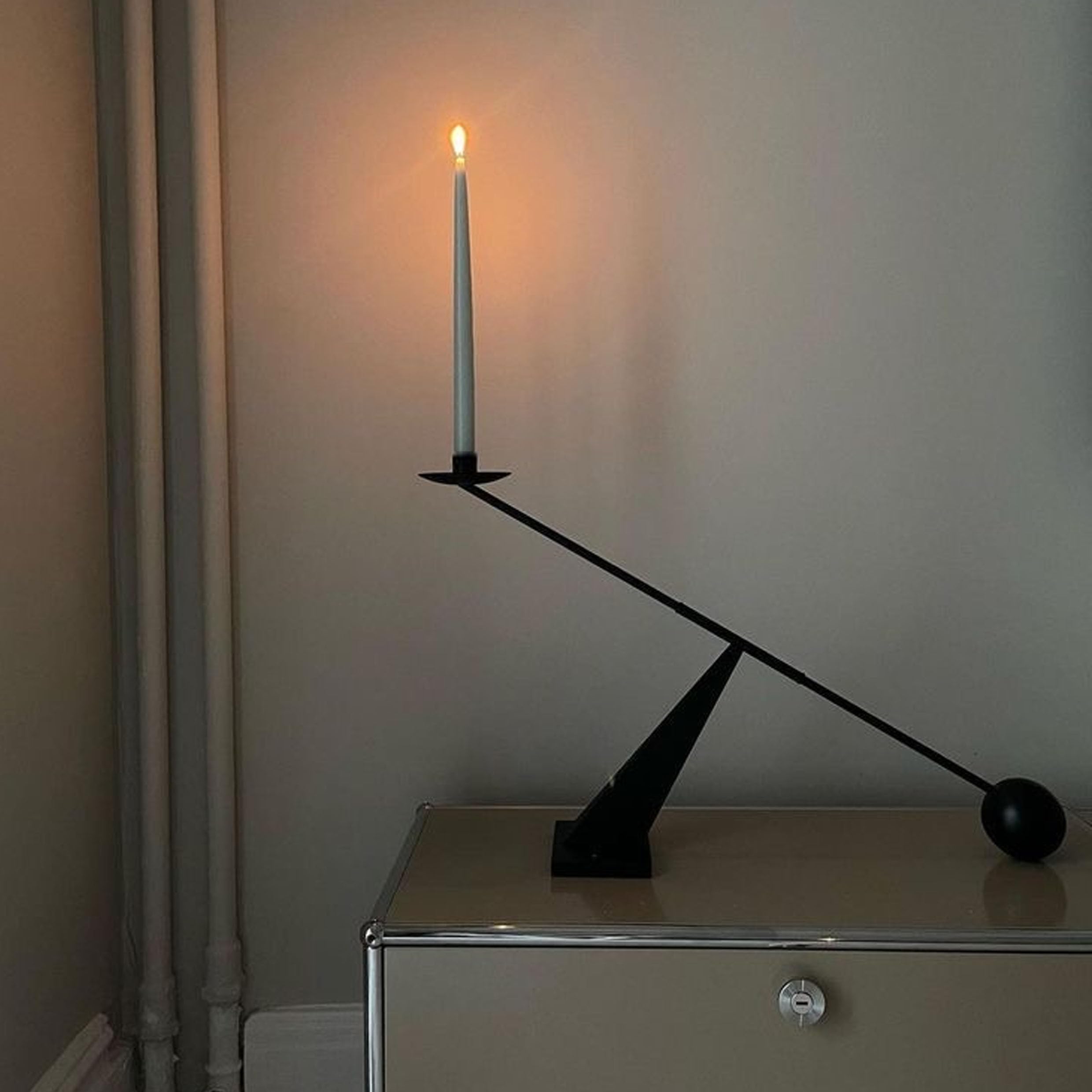 Remenna candle holder with a sturdy base for safe display