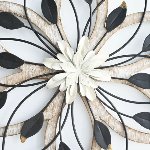 Remenna farmhouse floral wall decor suitable for living rooms, bedrooms, or entryways.