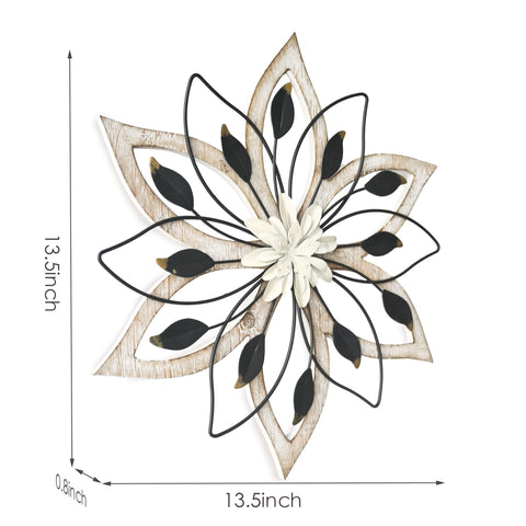 Remenna wall sculpture with gold-tipped leaves brings nostalgic elegance to any room.