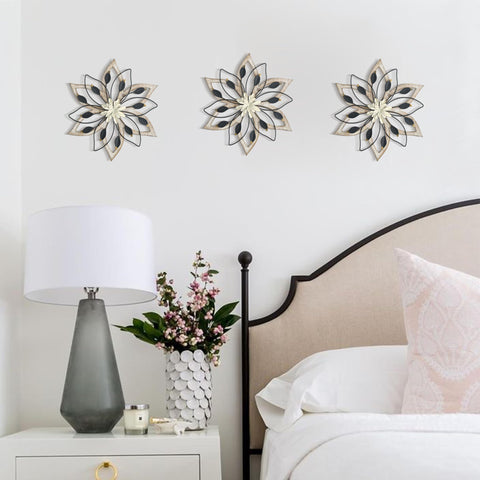 Remenna retro floral wall decor ideal for creating a focal point above seating areas.
